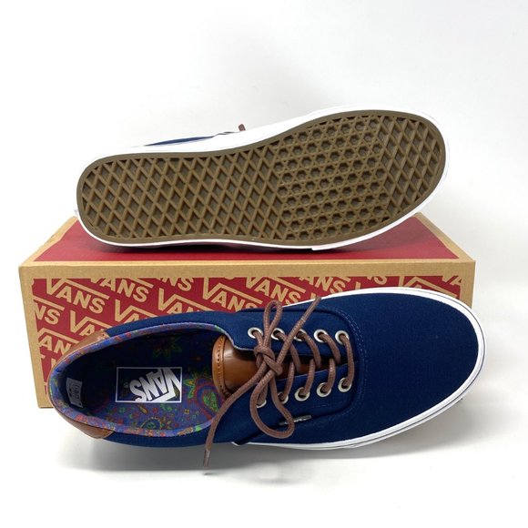 Vans Women's Size Era 59 C&L Dress Blue Canvas Skate Low Top Lace Up VN000UC6DCU - Picture 4 of 11